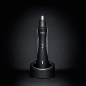 The Weed Whacker™ by MANSCAPED™ Manscaped Weed Whacker Image showing the nose hair remover on a charging stand
