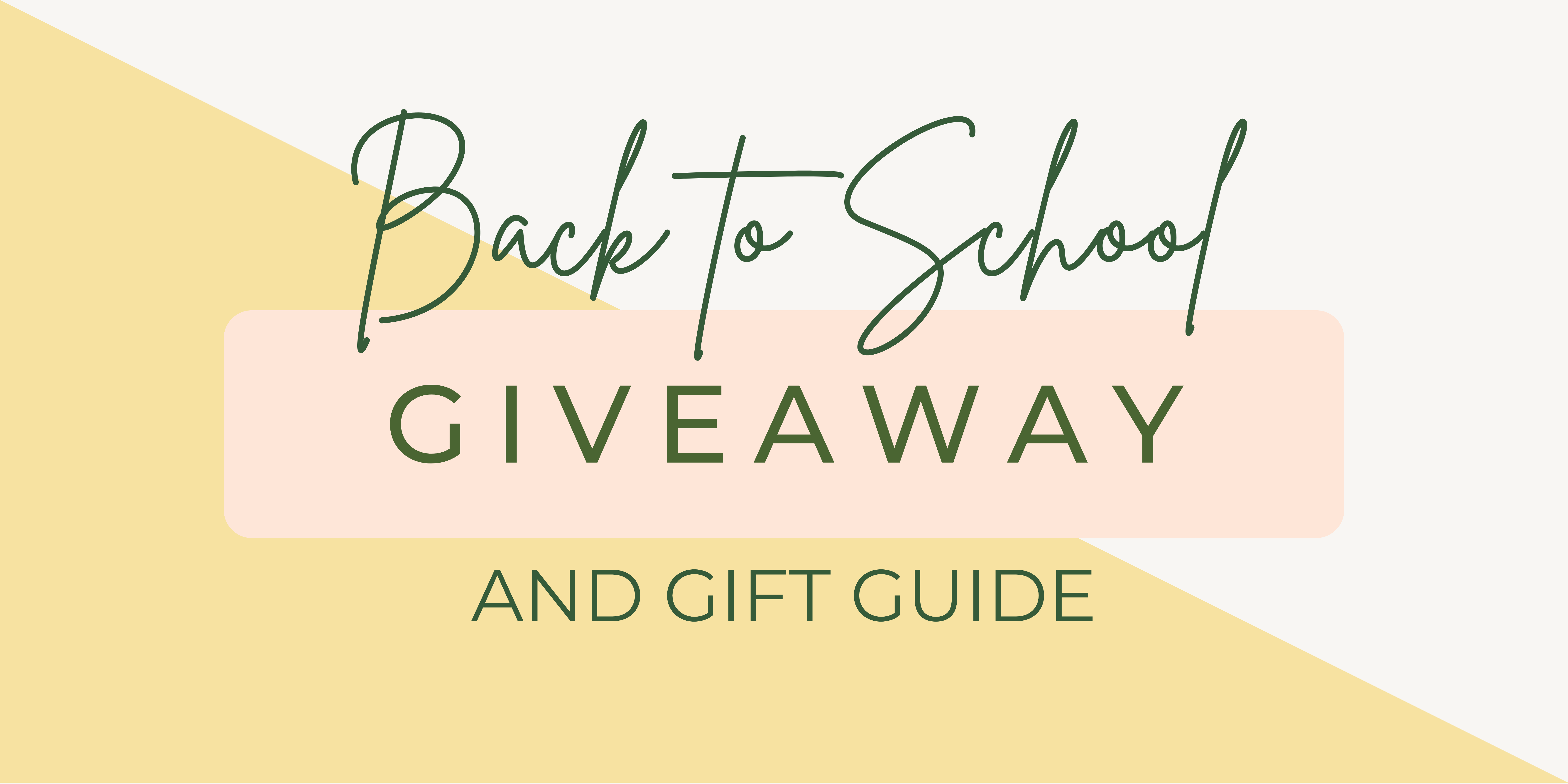 Ultimate Back to School Giveaway