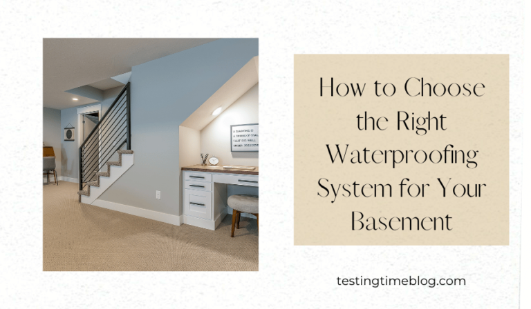 How to Choose the Right Waterproofing System for Your Basement ...
