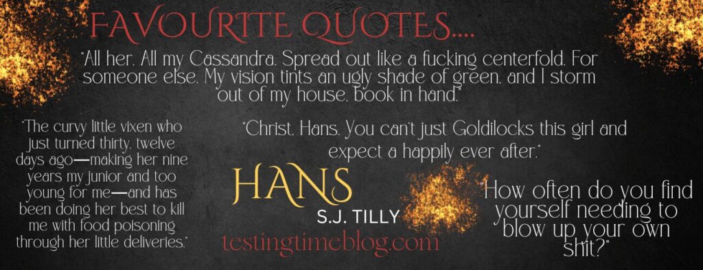Hans by SJ Tilly Favourite Quotes